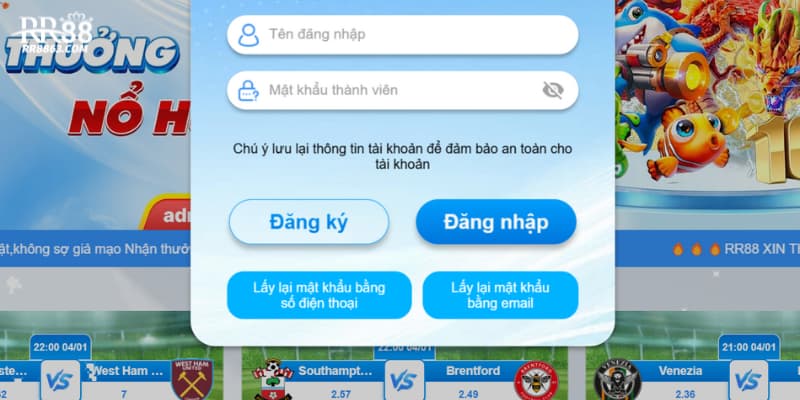 Đăng Nhập RR88 - Hướng dẫn chi tiết các bước cho người mới 6 Hướng dẫn đăng nhập